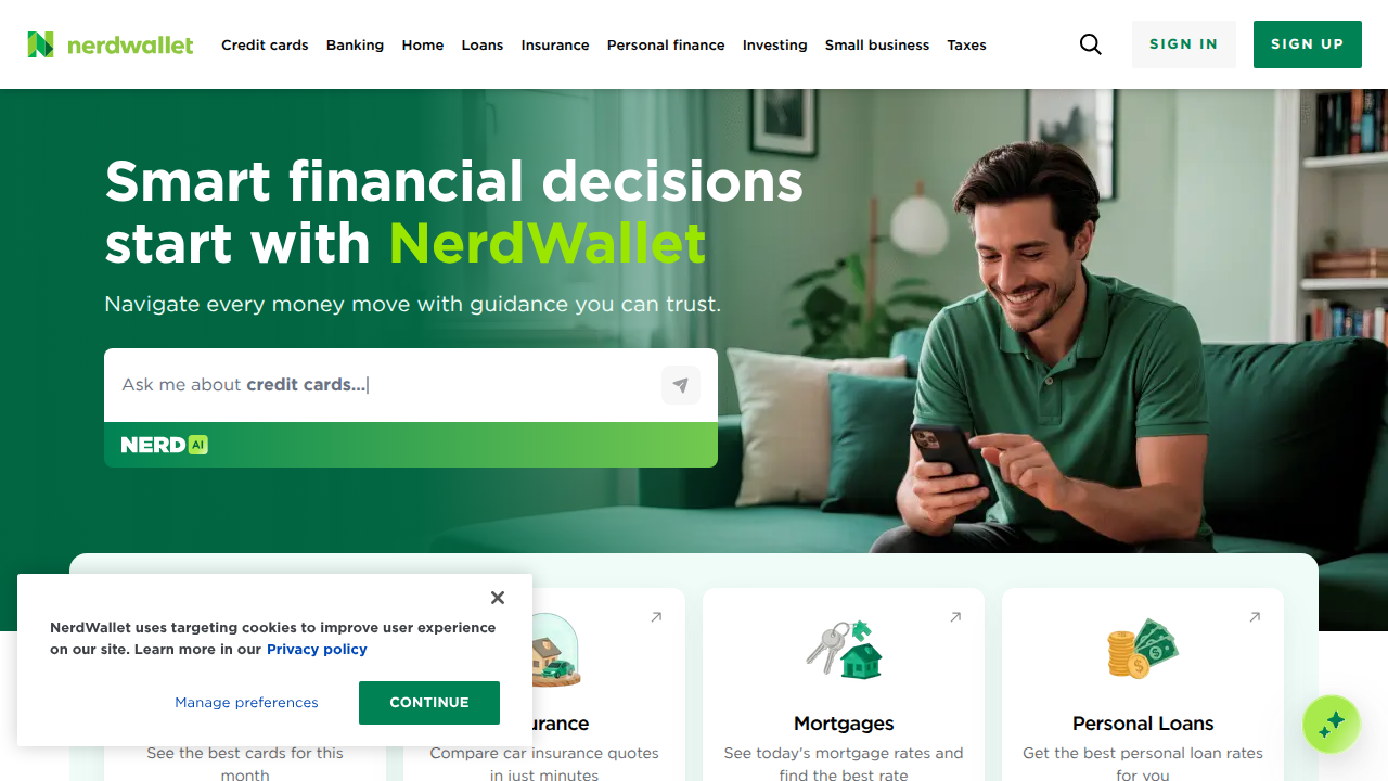 Find personal finance and investment guidance on NerdWallet to inform your AI stock decisions.