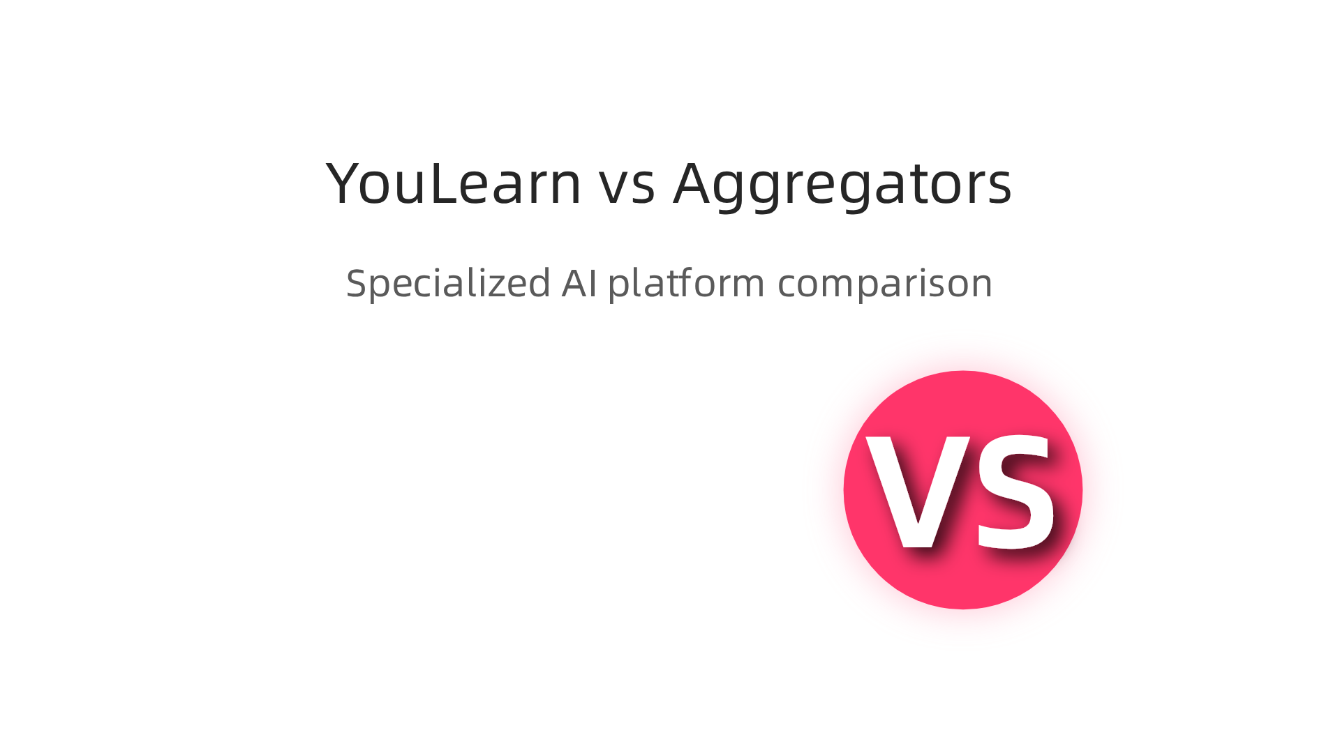 A comparison highlighting YouLearn AI's specialized advantages over general news aggregators.