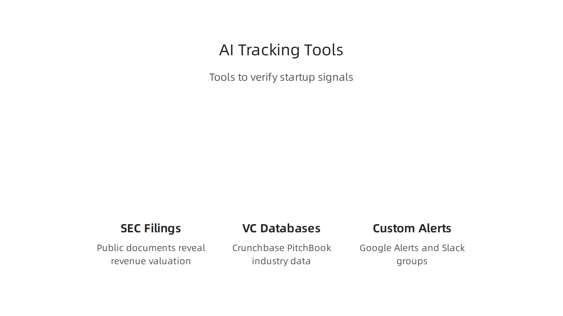 Essential tools and strategies for investors and founders to track emerging AI companies effectively.