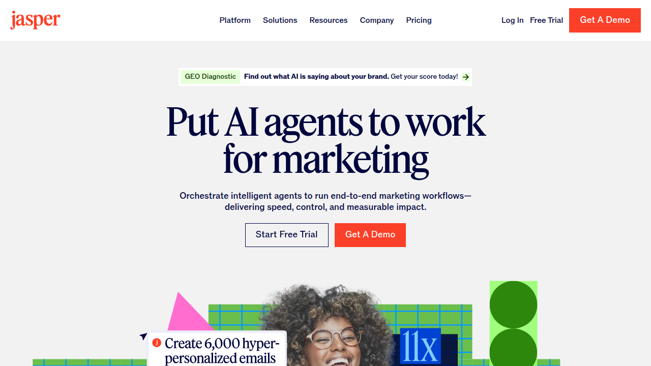 Jasper AI assists content teams in generating comprehensive first drafts of blog posts efficiently.