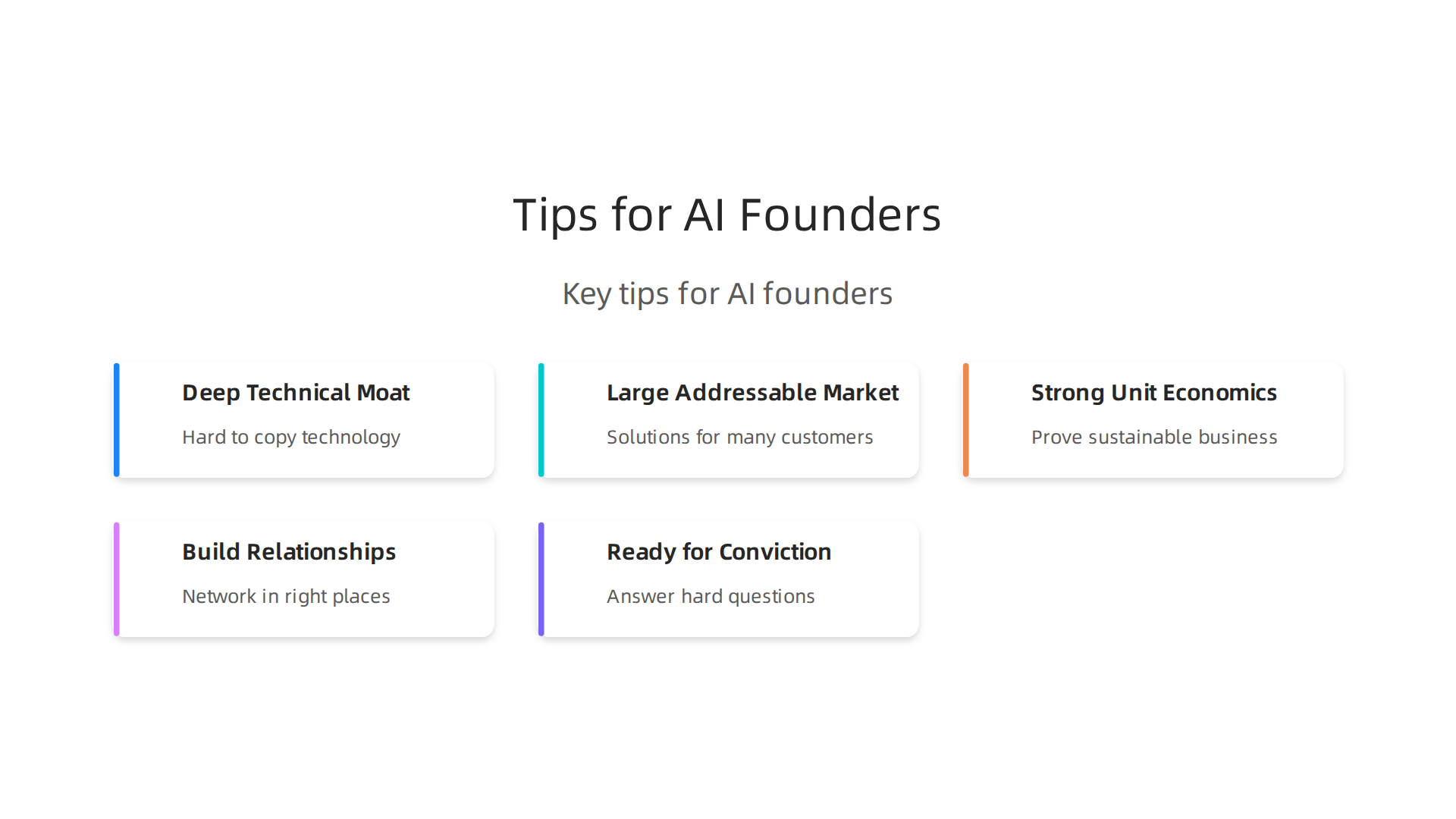 Key tips for AI founders seeking investment and partnership from Thrive Capital.