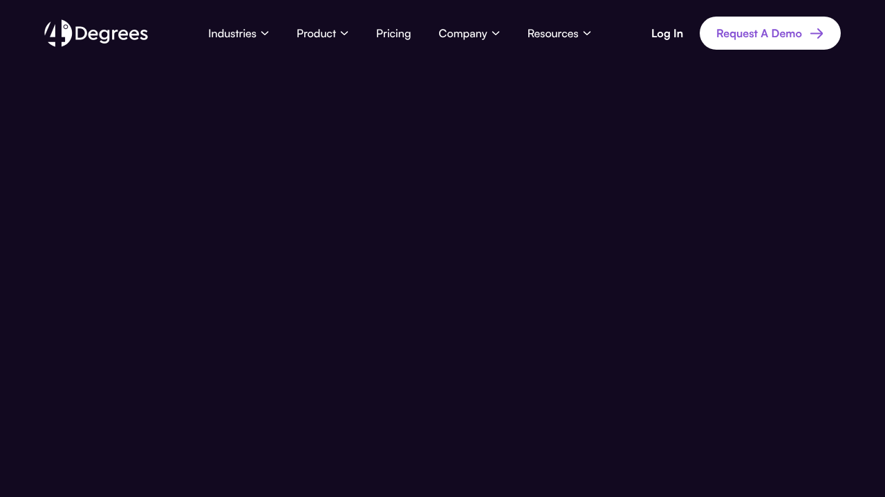 Screenshot of the 4Degrees.ai homepage, a resource for venture capital insights and due diligence.