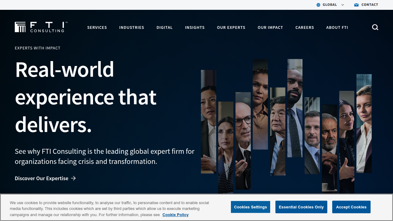 FTI Consulting provides advisory services to companies worldwide.
