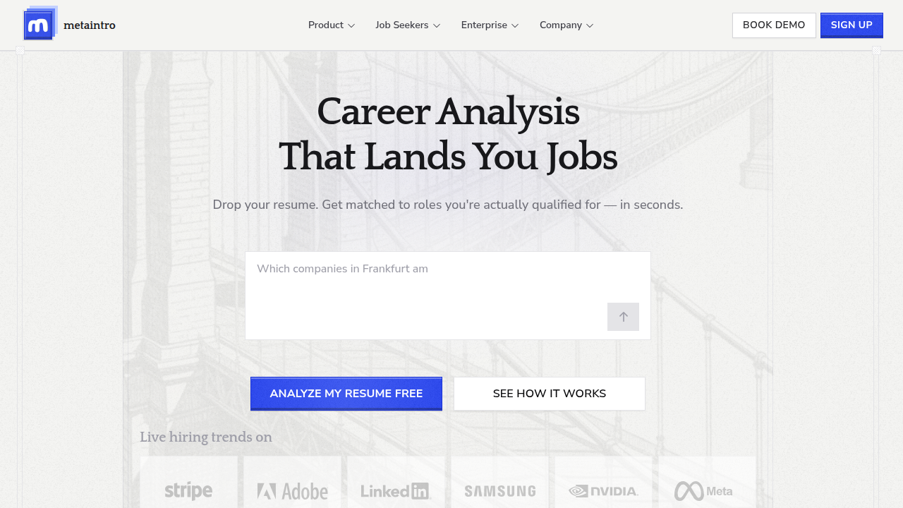 MetaIntro, a platform referencing Harvard Business School research on AI's transformation of the labor market.