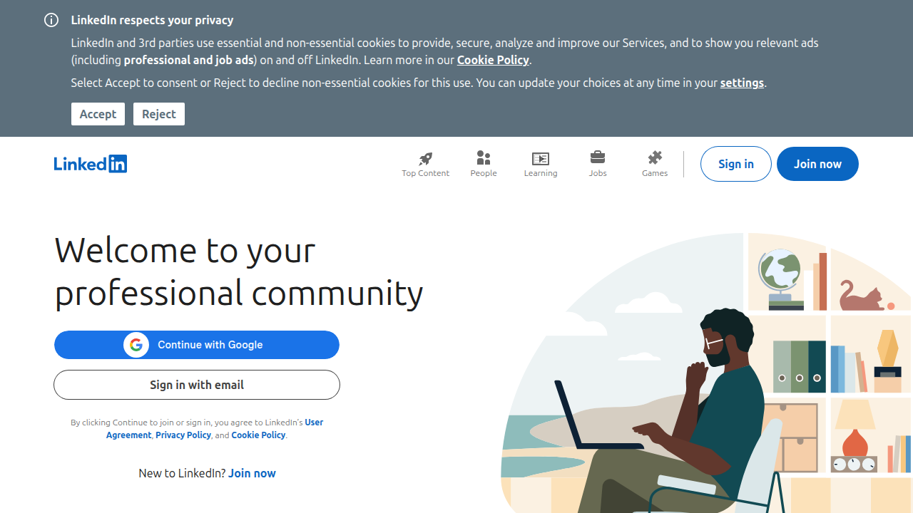 LinkedIn, a powerful platform for networking and discovering remote research and analyst roles.