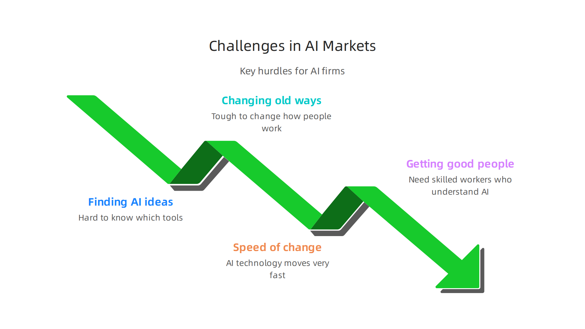 Key challenges firms face when trying to implement transformation capital in dynamic AI-focused markets.